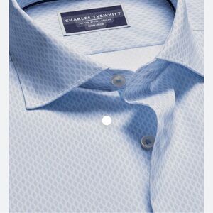 Charles Tyrwhitt Sky Blue Dress Shirt 16.5 x 35